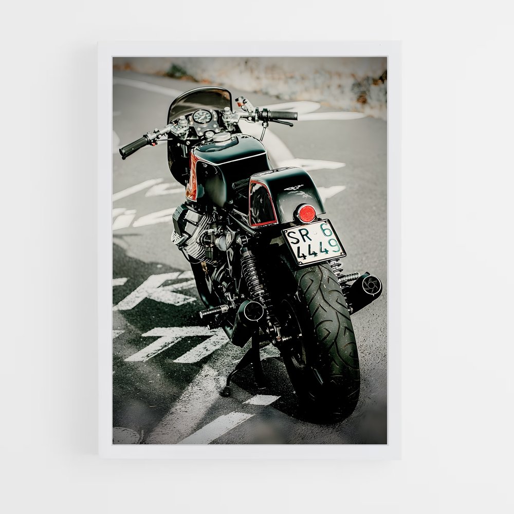Poster Moto Guzzi élégant (vue 3)